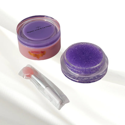 GRAPE FLAVOR LIP SCRUB & BALM